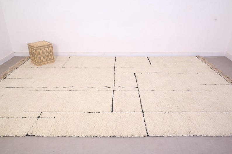 Custom Moroccan Rug - Moroccan Rug - Beni Ourain Rug - Wool Rug - Berber Rug - Handmade Rug - Rug For Living Room - Custom Size - Image 9