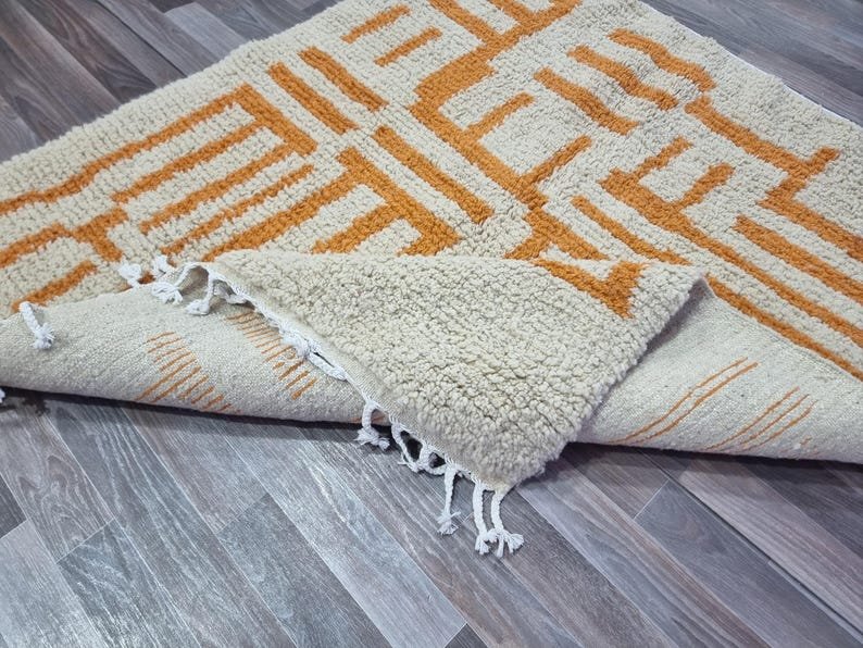 Moroccan Handmade rug ,Beni ourain Woven Style Morocco wool Berber Rug, modern rug, Hand woven rug, Berber style - Image 2