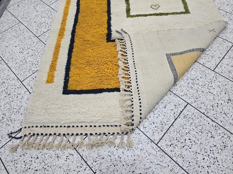 Custom Large Moroccan Rug – Handmade Berber Carpet – Made in Morocco-tapis berbere-MULTICOLORED ROUND WOOL Rug - Image 2