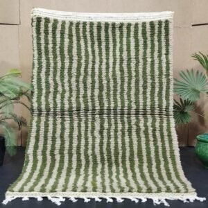 Handmade Olive Green Wool Rug-Custom Large Moroccan Rug – Handmade Berber Carpet – Made in Morocco-tapis berbere-MULTICOLORED ROUND WOOL Rug