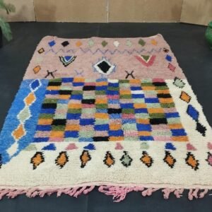 Style Morocco wool Berber Rug, modern rug, Hand woven rug, Berber style - Brown Or Camel Levels Rug