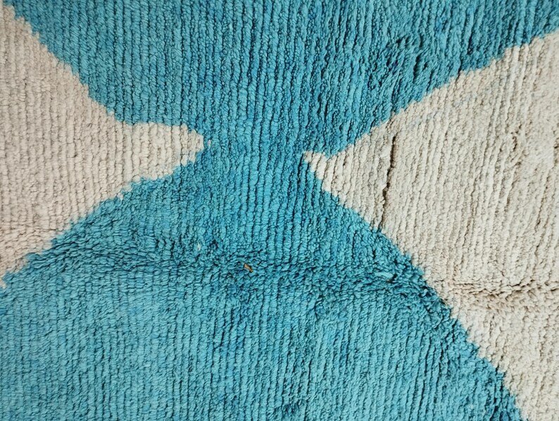 Moroccan Handmade Rug, Handmade Sheep Wool Carpet, Berber Rug - Image 3