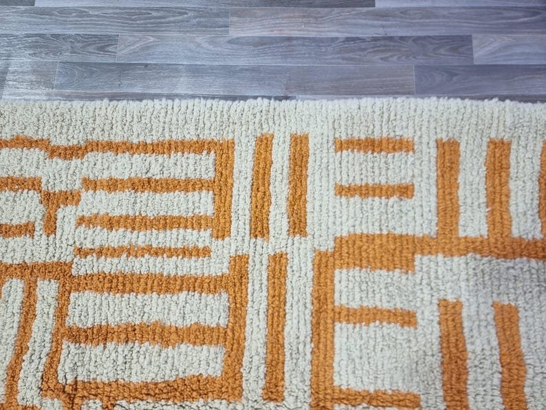 Moroccan Handmade rug ,Beni ourain Woven Style Morocco wool Berber Rug, modern rug, Hand woven rug, Berber style - Image 6