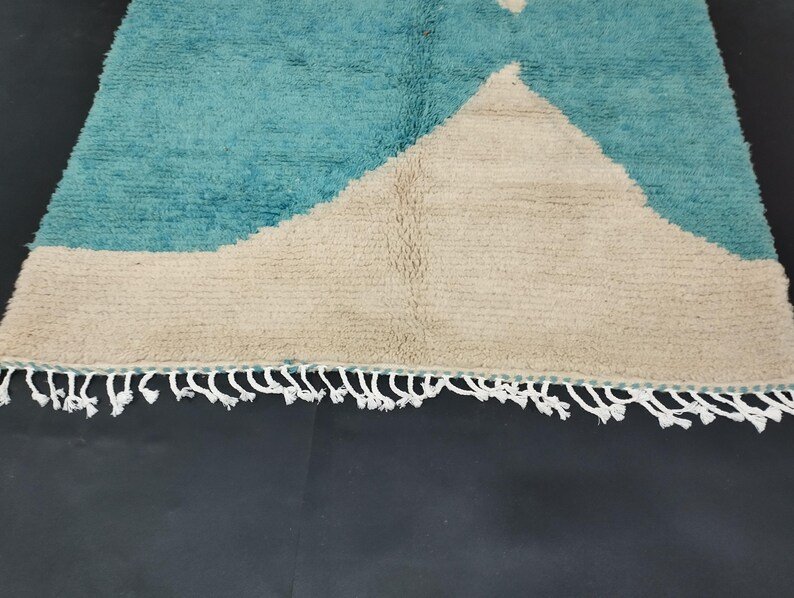 Moroccan Handmade Rug, Handmade Sheep Wool Carpet, Berber Rug - Image 7