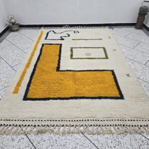 Custom Large Moroccan Rug – Handmade Berber Carpet – Made in Morocco-tapis berbere-MULTICOLORED ROUND WOOL Rug