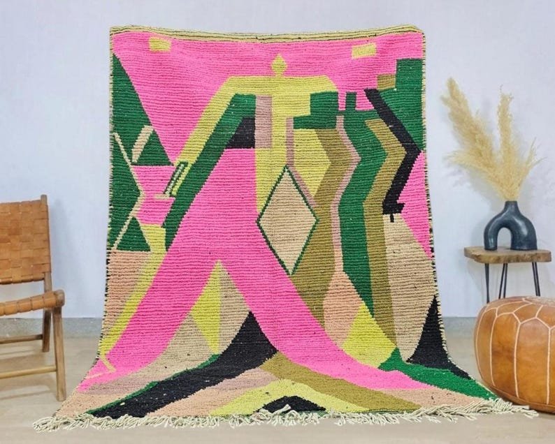 Custom Moroccan Rug – Handmade Wool Berber Rug – Beni Ourain Rug – Hand-Knotted Moroccan Area Rug - Image 8