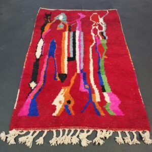 Pretty Handmade Rug, Handmade Wool Rug, Colorful Wool Rug, Tribal Rug, Berber Moroccan Rug, Sheep Rug, Abstract Rug, Azilal Rug, Area Rug.