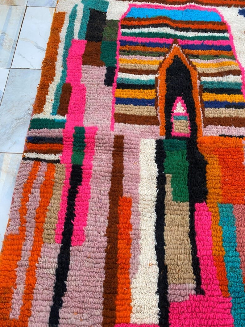 Custom Handmade Moroccan Berber Rug | Bold Colorful Geometric Tribal Wool Rug | Made-to-Order Area Rug - Image 21
