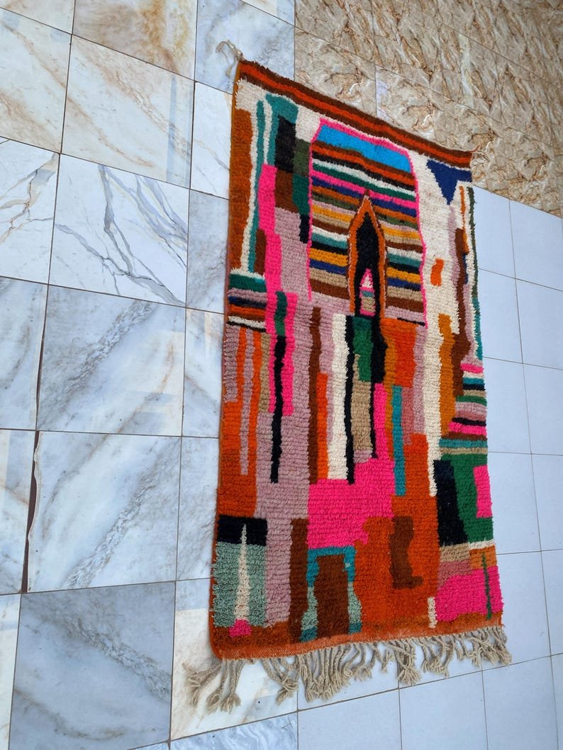Custom Handmade Moroccan Berber Rug | Bold Colorful Geometric Tribal Wool Rug | Made-to-Order Area Rug - Image 19