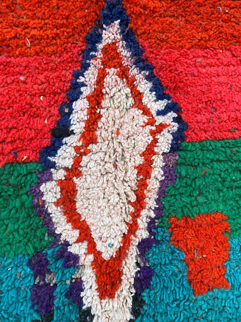 Custom Handmade Moroccan Berber Rug | Bold Colorful Geometric Tribal Wool Rug | Made-to-Order Area Rug - Image 5