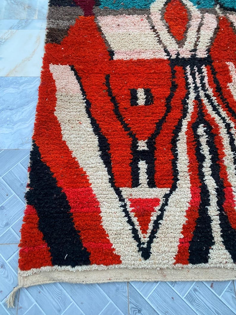 Custom Handmade Moroccan Berber Rug | Bold Colorful Geometric Tribal Wool Rug | Made-to-Order Area Rug - Image 11