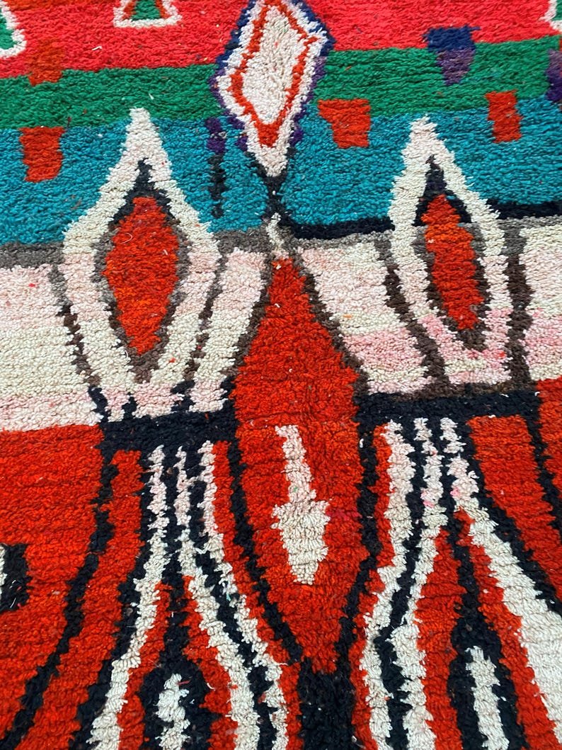Custom Handmade Moroccan Berber Rug | Bold Colorful Geometric Tribal Wool Rug | Made-to-Order Area Rug - Image 10