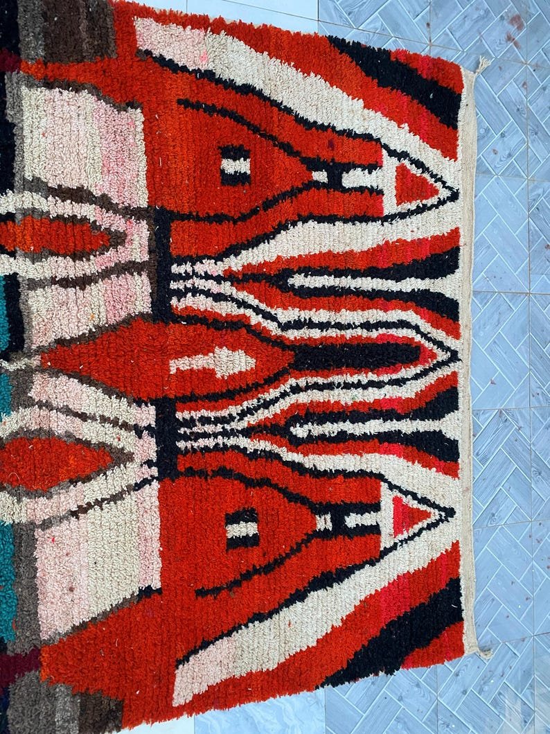 Custom Handmade Moroccan Berber Rug | Bold Colorful Geometric Tribal Wool Rug | Made-to-Order Area Rug - Image 15