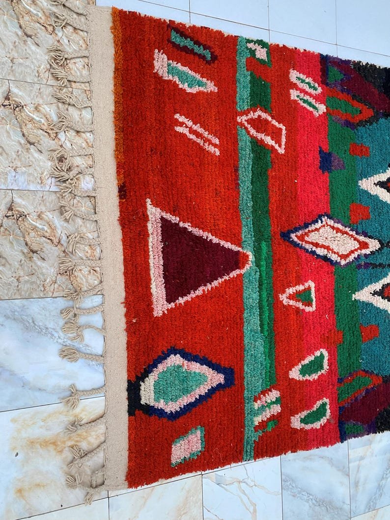 Custom Handmade Moroccan Berber Rug | Bold Colorful Geometric Tribal Wool Rug | Made-to-Order Area Rug - Image 17