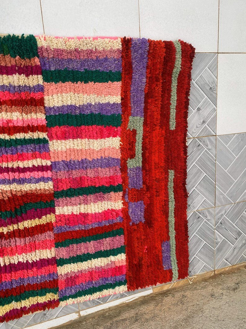 Custom Handmade Moroccan Berber Rug | Colorful Striped Wool Carpet | Made-to-Order Area Rug - Image 7