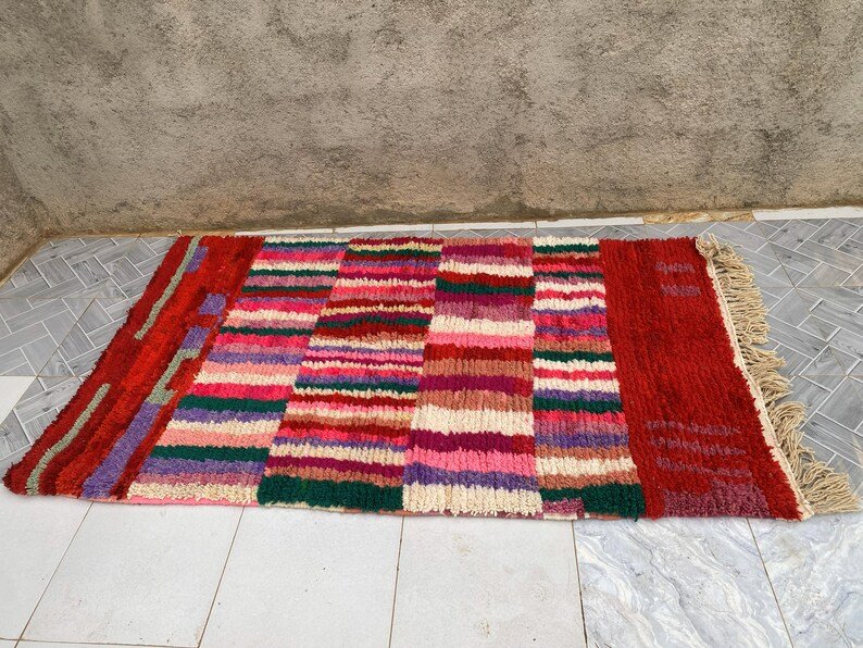 Custom Handmade Moroccan Berber Rug | Colorful Striped Wool Carpet | Made-to-Order Area Rug - Image 2