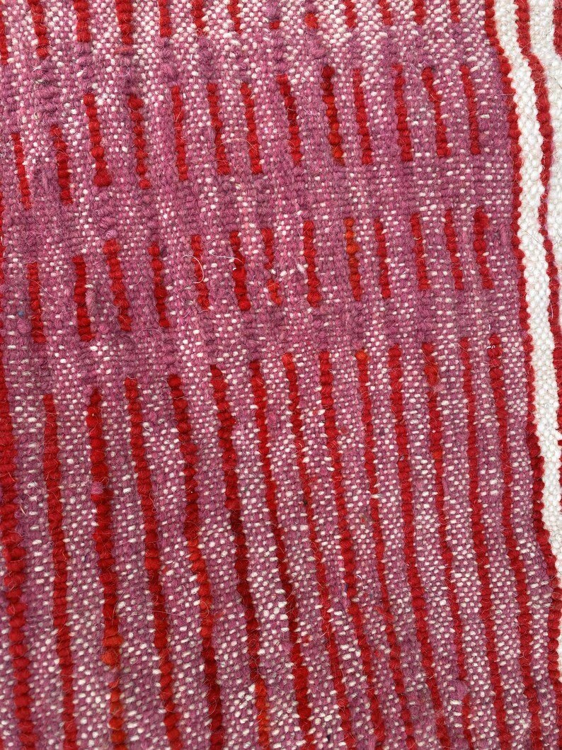 Custom Handmade Moroccan Berber Rug | Colorful Striped Wool Carpet | Made-to-Order Area Rug - Image 4