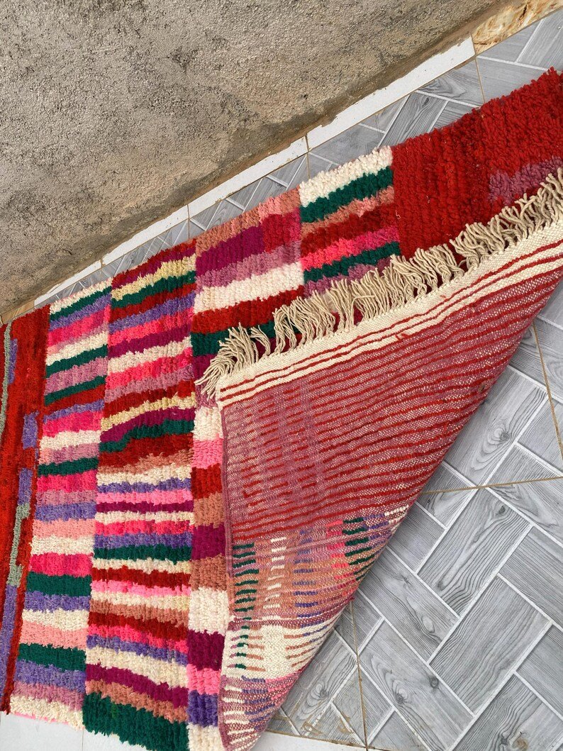 Custom Handmade Moroccan Berber Rug | Colorful Striped Wool Carpet | Made-to-Order Area Rug - Image 3