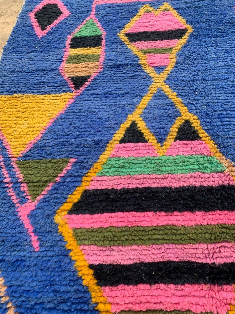 Colorful Abstract Moroccan Wool Rug – Handwoven Berber Art by Rugdir - Image 10