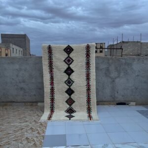 Custom Handmade Moroccan Rug | Colorful Geometric Diamond Wool Rug | Personalized Area Rug for Modern & Boho Decor