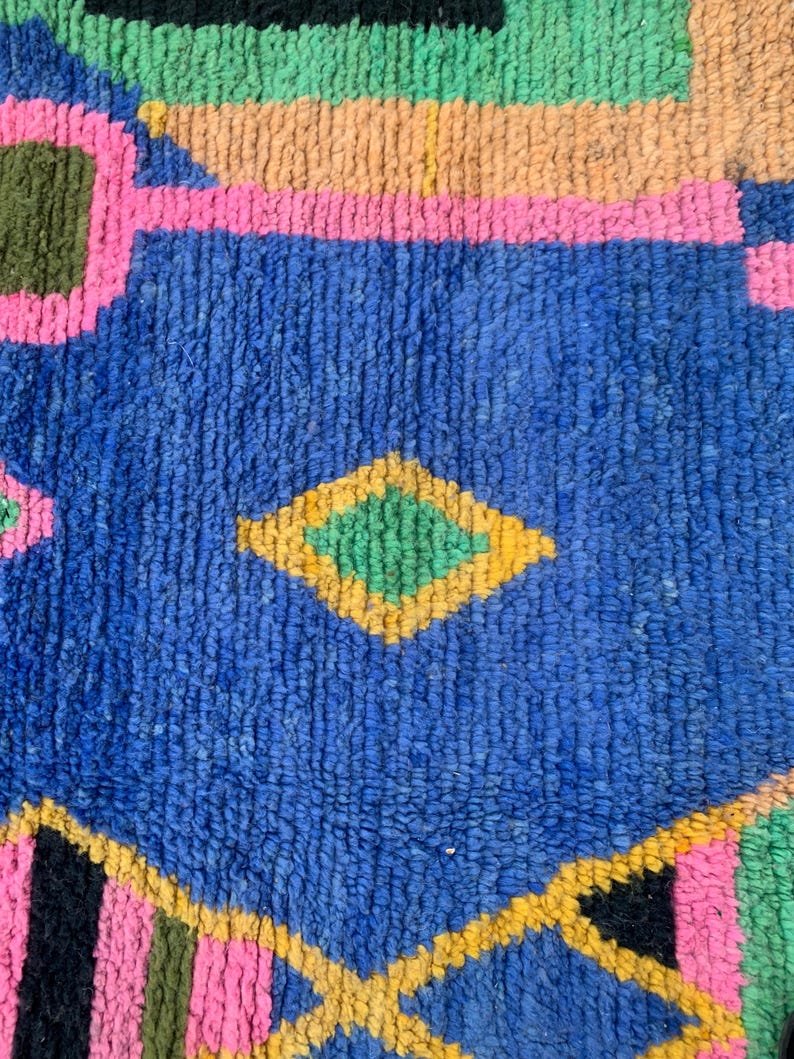 Colorful Abstract Moroccan Wool Rug – Handwoven Berber Art by Rugdir - Image 5