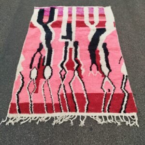 Custom Moroccan Wool Rug: Colorful Tribal Berber Design