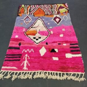 Pretty Handmade Rug, Handmade Wool Rug, Colorful Wool Rug, Tribal Rug, Berber Moroccan Rug, Sheep Rug, Abstract Rug, Azilal Rug, Area Rug.