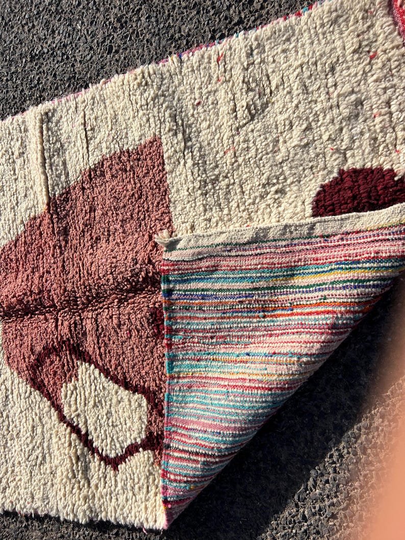 Moroccan Rug | Handmade Berber Wool Carpet | Custom Size Area Rug | Moroccan Boho Decor | Handwoven Tribal Zanafi Rug - Image 4