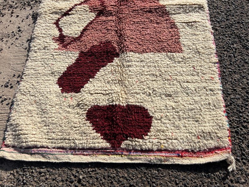 Moroccan Rug | Handmade Berber Wool Carpet | Custom Size Area Rug | Moroccan Boho Decor | Handwoven Tribal Zanafi Rug - Image 8