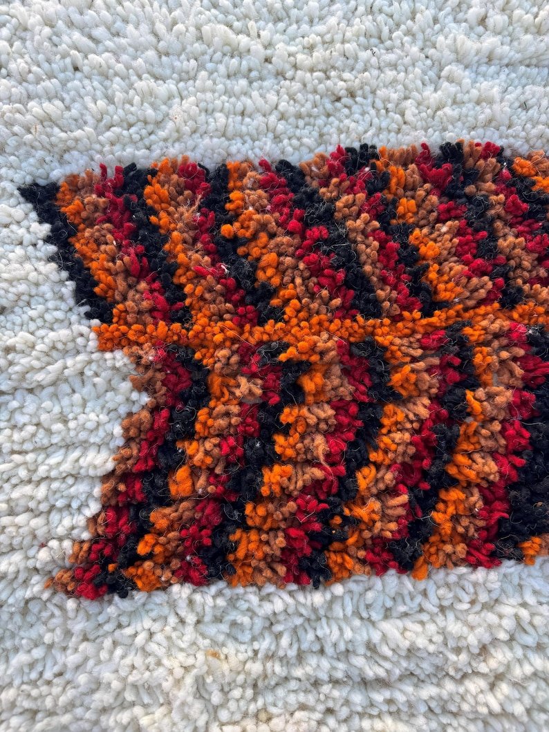 Moroccan Berber Rug | Handmade Custom Beni Ourain Style Carpet | Wool Area Rug | Boho Tribal Home Decor | Custom Size Moroccan Carpet - Image 13