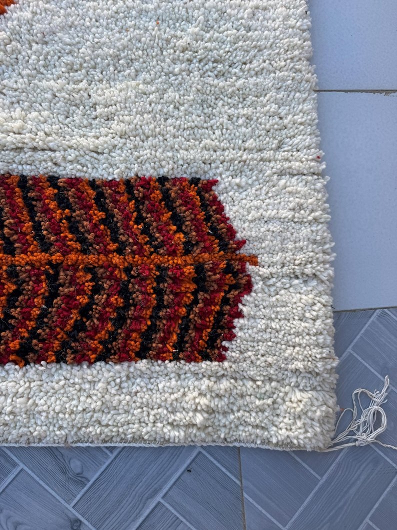 Moroccan Berber Rug | Handmade Custom Beni Ourain Style Carpet | Wool Area Rug | Boho Tribal Home Decor | Custom Size Moroccan Carpet - Image 8