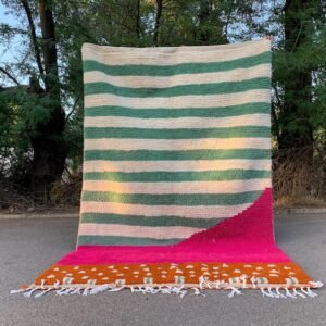 Colorful Moroccan Rug | Handmade Wool Berber Carpet | Custom Boho Area Rug | Tribal Moroccan Decor | Ethnic Handwoven Rug