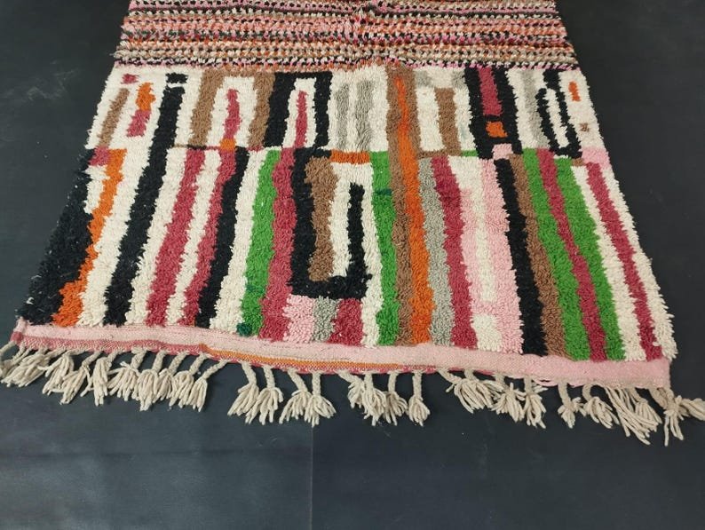 Custom Handmade Moroccan Rug – Colorful Wool Boho Rug with Unique Patterns, Moroccan Boujad - Image 9
